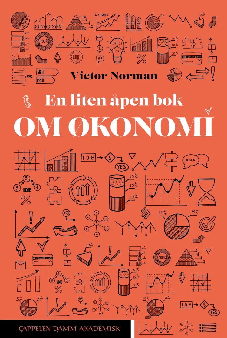 Omslag En liten åpen bok om økonomi av Victor Norman (Innbundet)