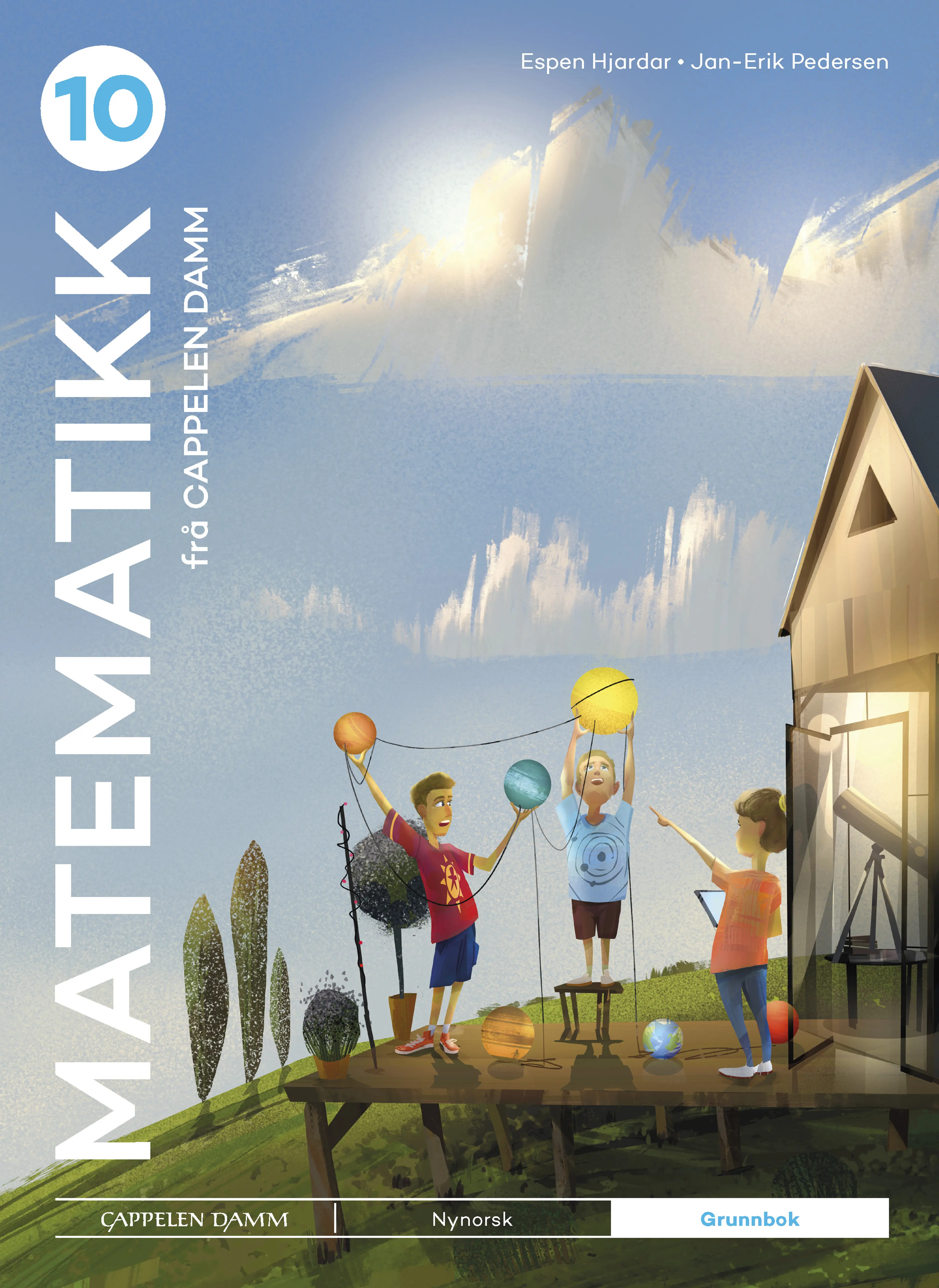 Omslag Matematikk 10 frå Cappelen Damm Grunnbok av Espen Hjardar og Jan-Erik Pedersen (Innbundet)
