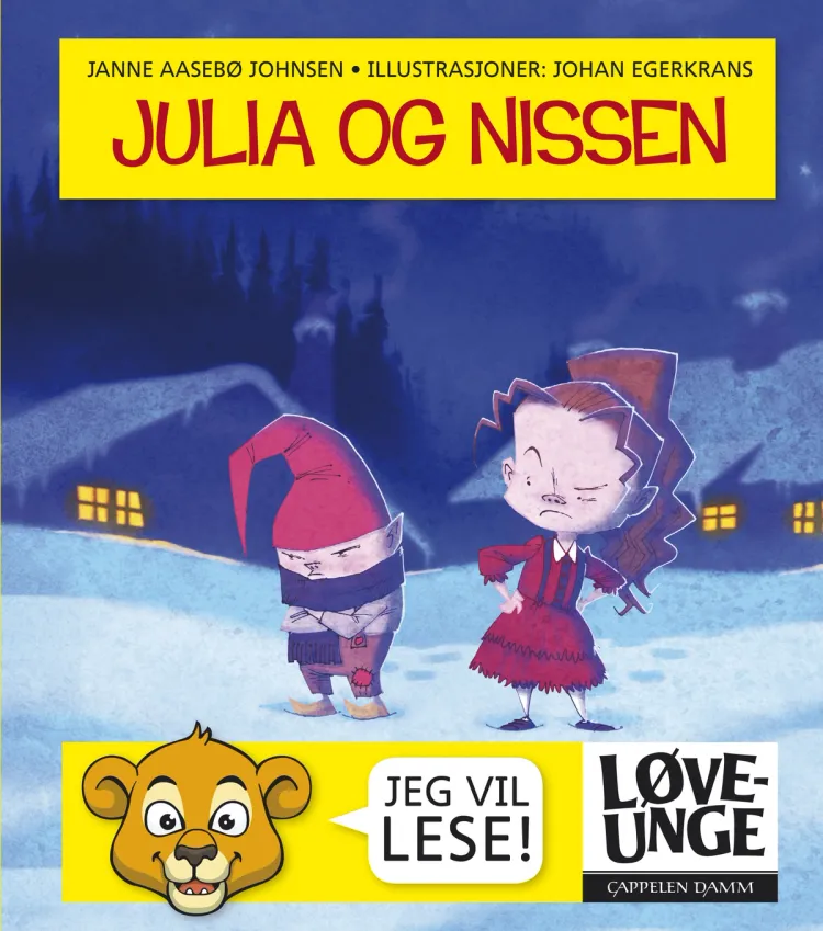 Omslag Løveunge - Julia og nissen av Janne Aasebø Johnsen (Innbundet)