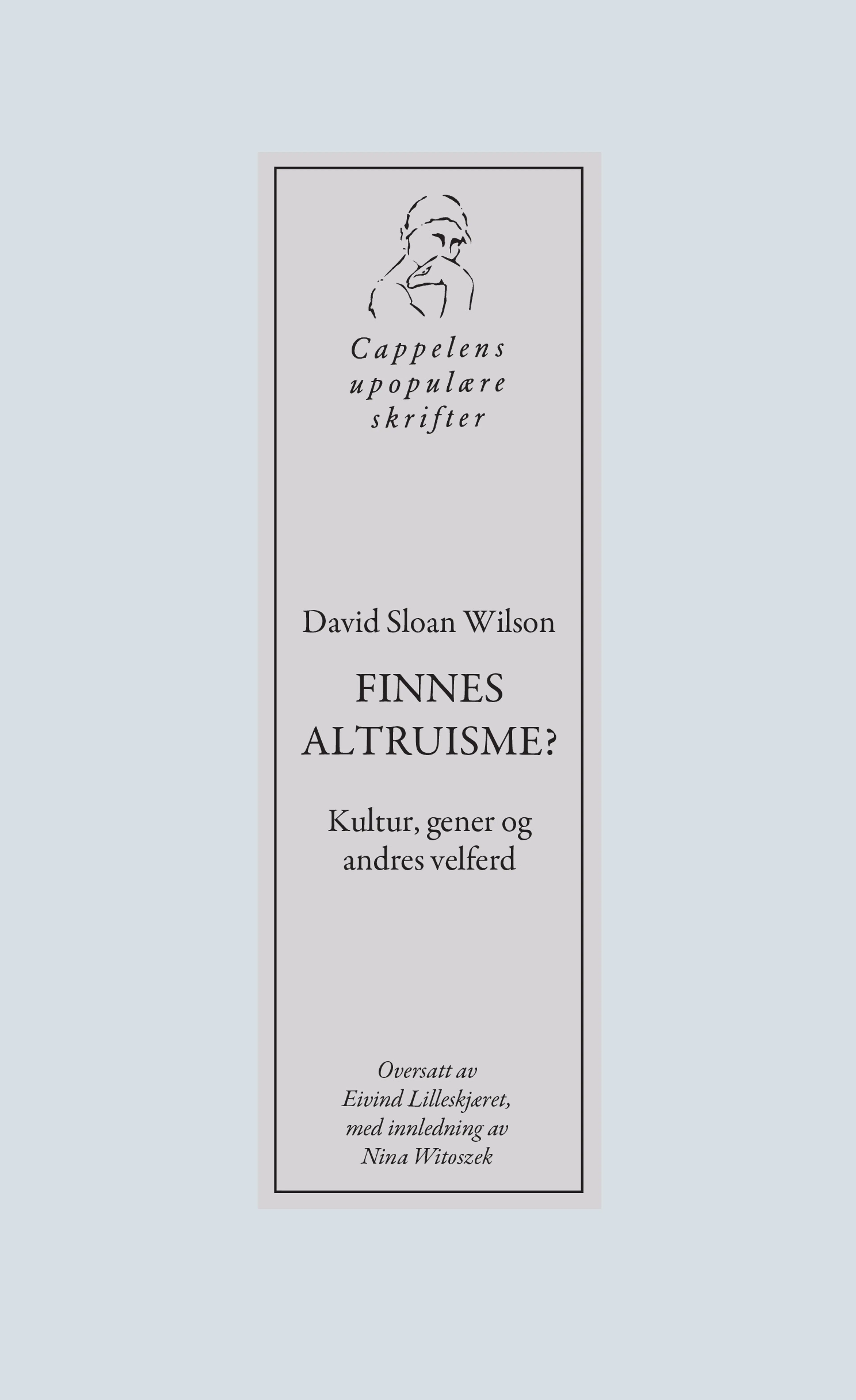 Omslag Finnes altruisme? av David Sloan Wilson (Heftet)