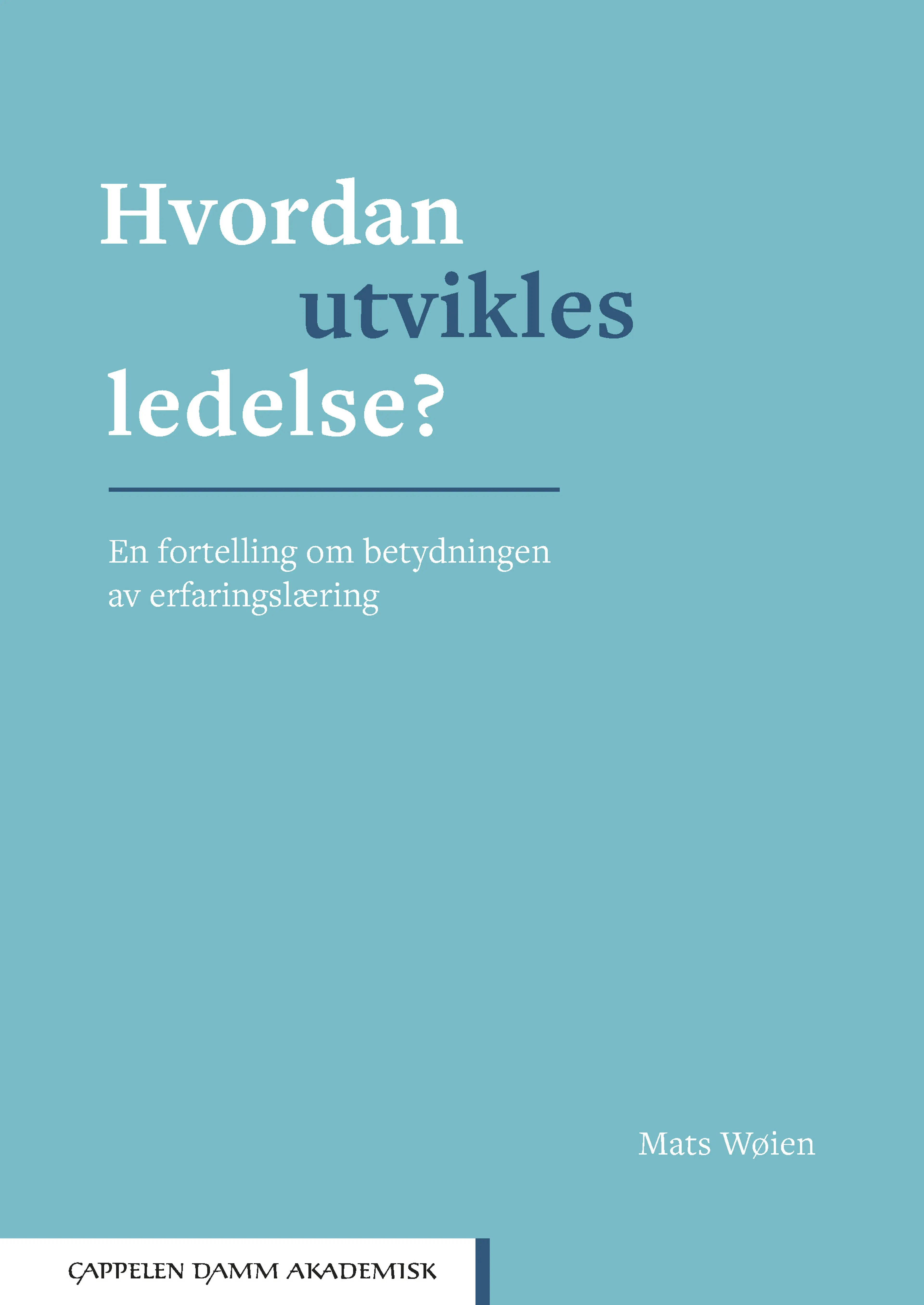 Omslag Hvordan utvikles ledelse? av Mats Wøien (Ebok)