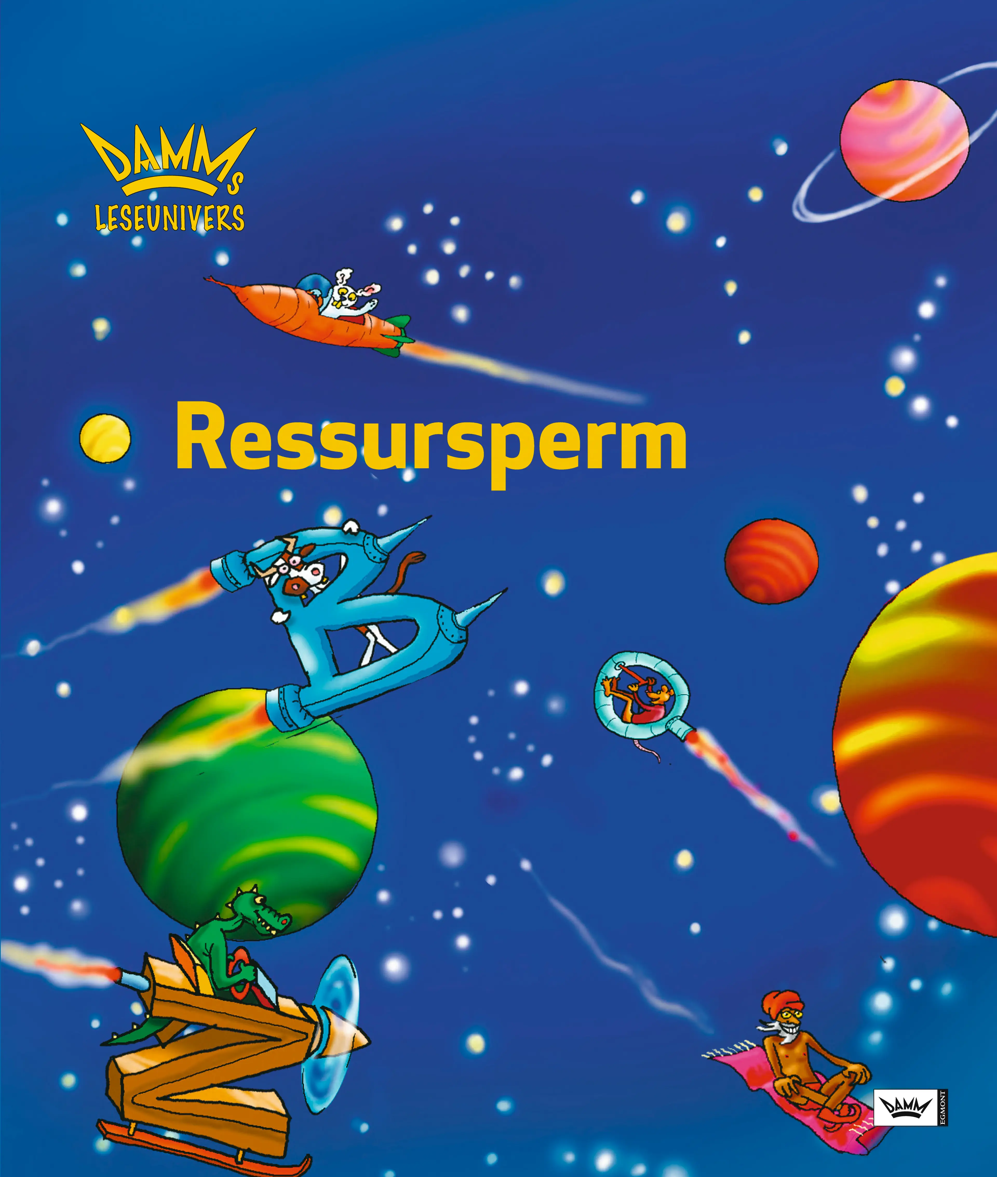 Omslag Damms leseunivers 1 Ressursperm av Anne Kari Aschim (Innbundet)