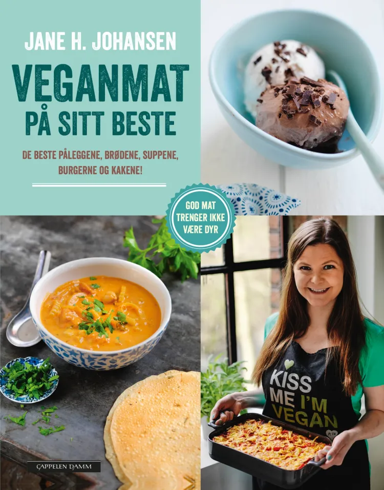 Omslag Veganmat på sitt beste av Jane H. Johansen (Innbundet)