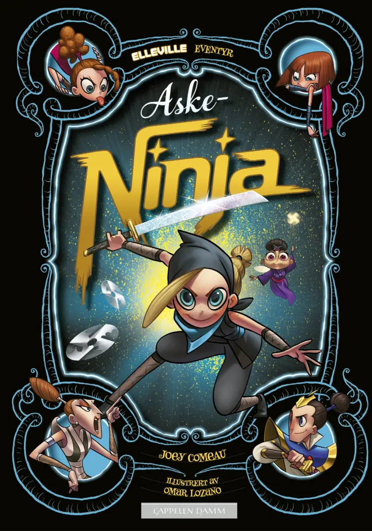 Omslag Elleville eventyr: Aske-Ninja av Joey Comeau (Ebok)