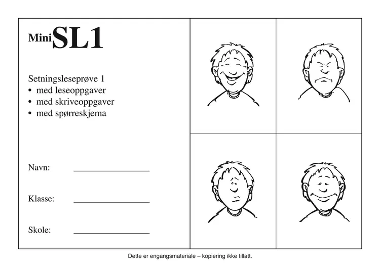 Omslag MiniSL1 (5 stk) av Jørgen Christian Nielsen (Ukjent)