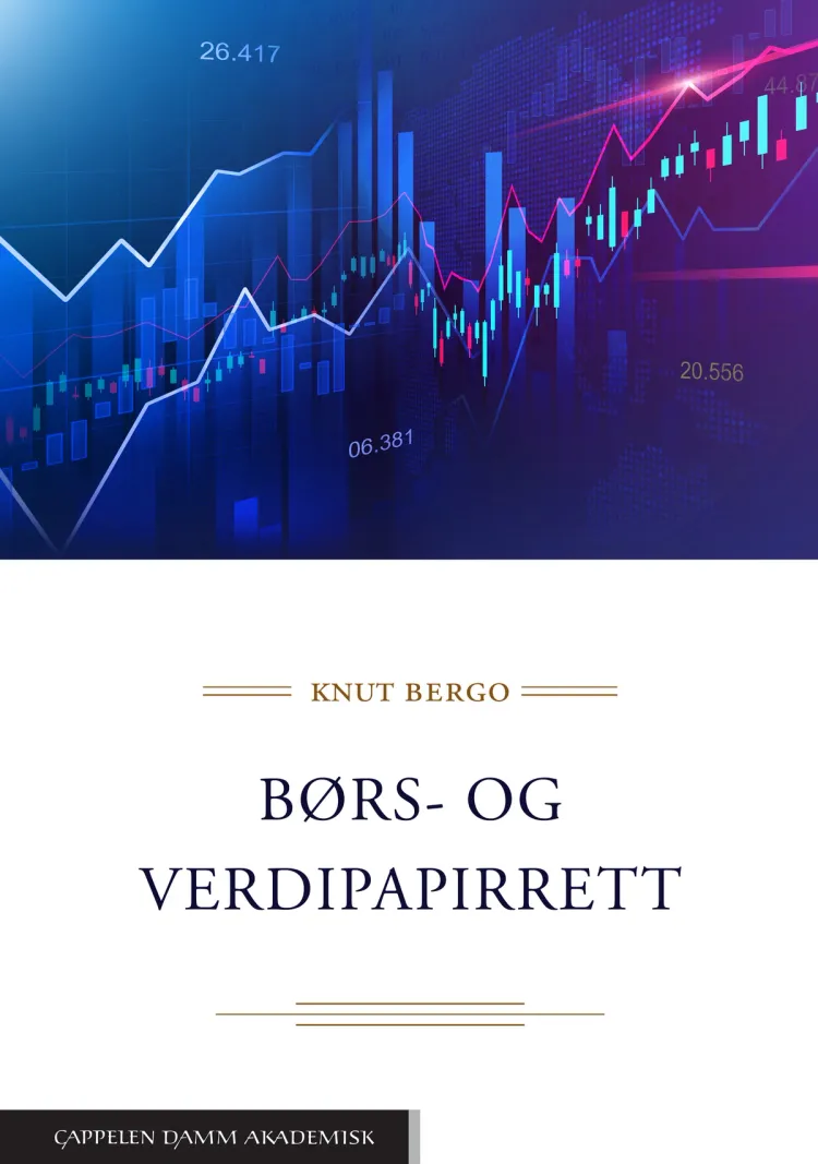Omslag Børs- og verdipapirrett av Knut Bergo (Innbundet)