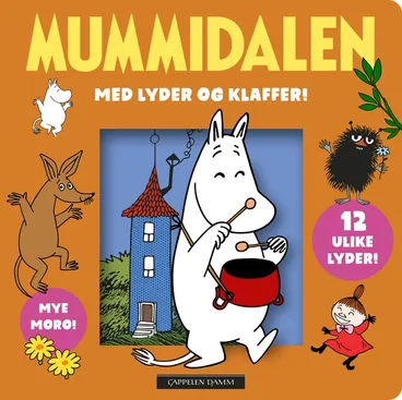 Omslag Mummidalen med lyder og klaffer! av Tove Jansson (Innbundet)