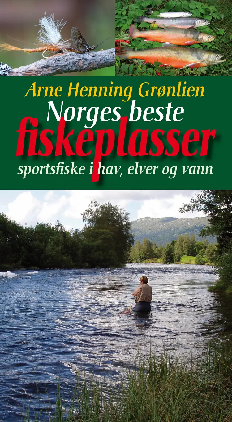 Omslag Norges beste fiskeplasser av Arne Henning Grønlien (Innbundet)