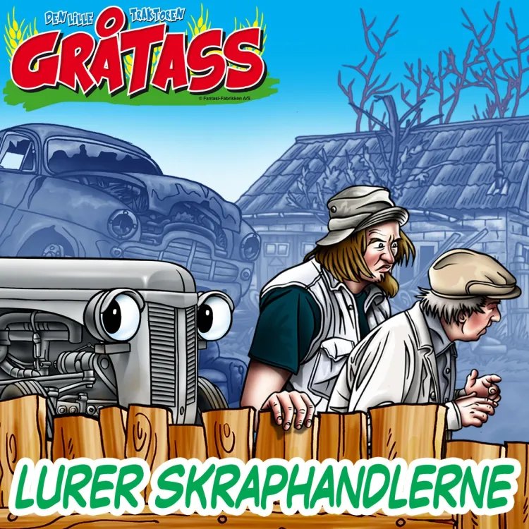 Omslag Gråtass lurer skraphandlerne av Morten Myklebust (Lydbok)