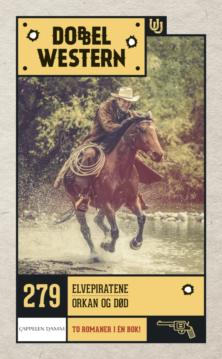 Omslag Elvepiratene/Orkan og død av Jackson Cole (Heftet)