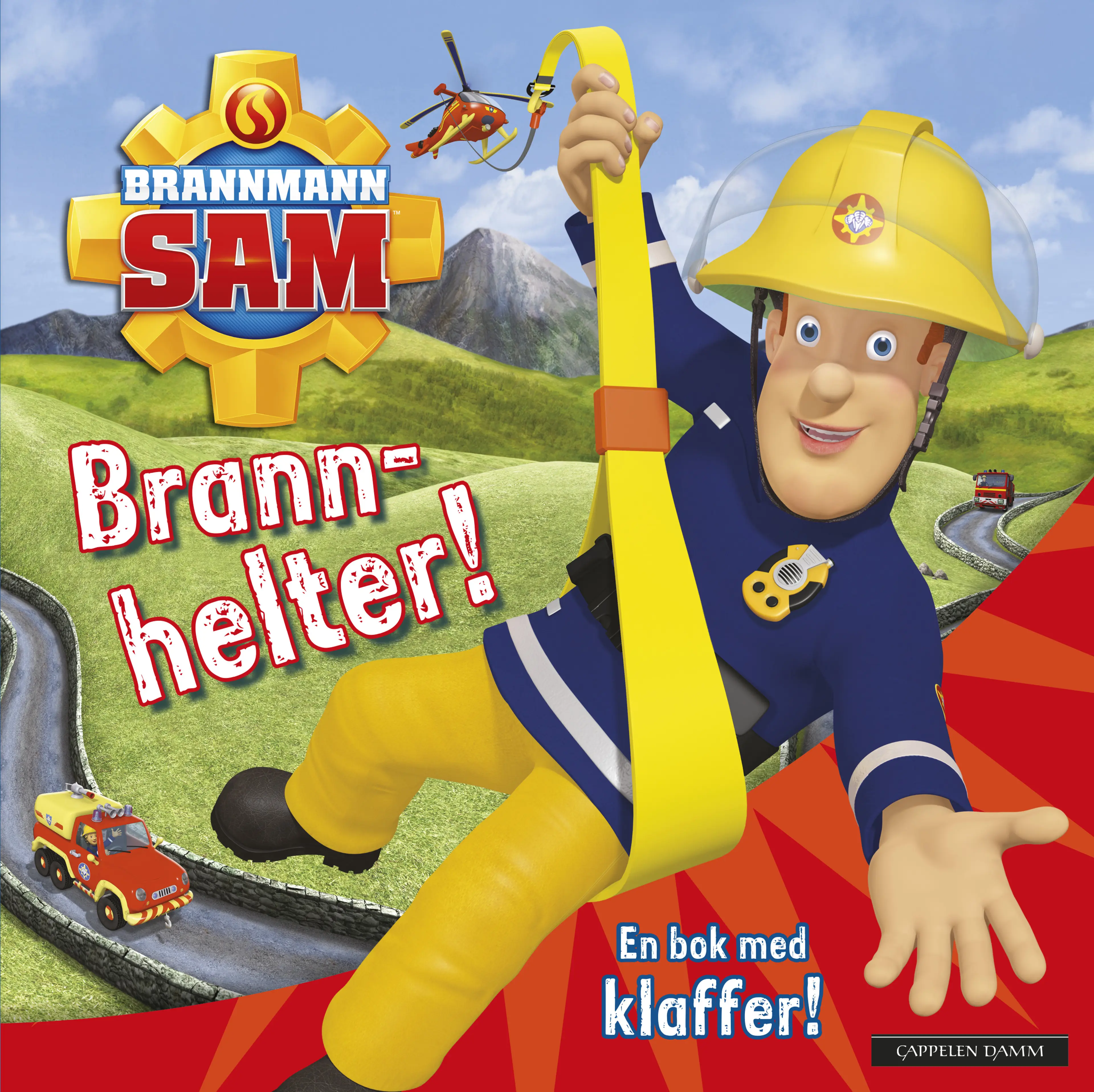 Omslag Brannmann Sam klaffebok: Brannhelter! (Innbundet)