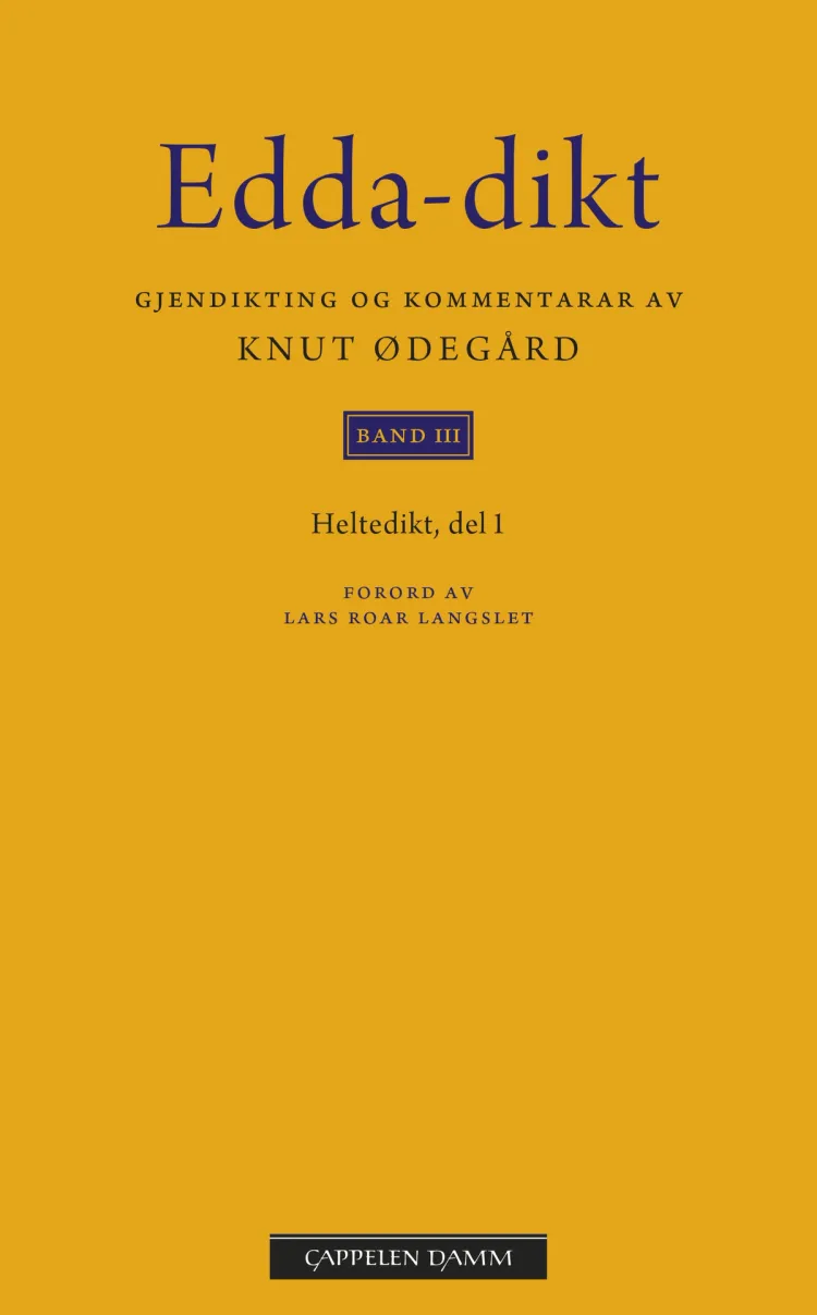 Omslag Edda-dikt Band III av Knut Ødegård (Heftet)
