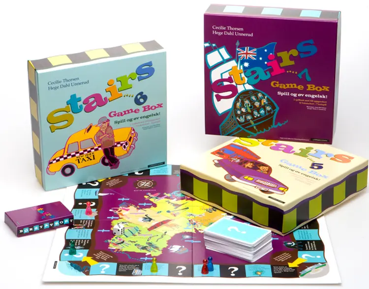 Omslag Stairs 7 Game Box av Cecilie Thorsen og Hege Dahl Unnerud (Ukjent)