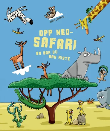 Omslag Opp ned-safari av Anne Derenne (Innbundet)