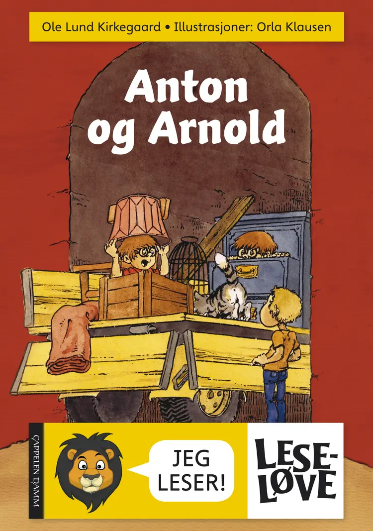 Omslag Leseløve - Anton og Arnold av Ole Lund Kirkegaard (Innbundet)