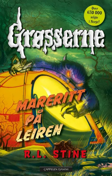 Omslag Grøsserne – Mareritt på leiren av R.L. Stine (Innbundet)