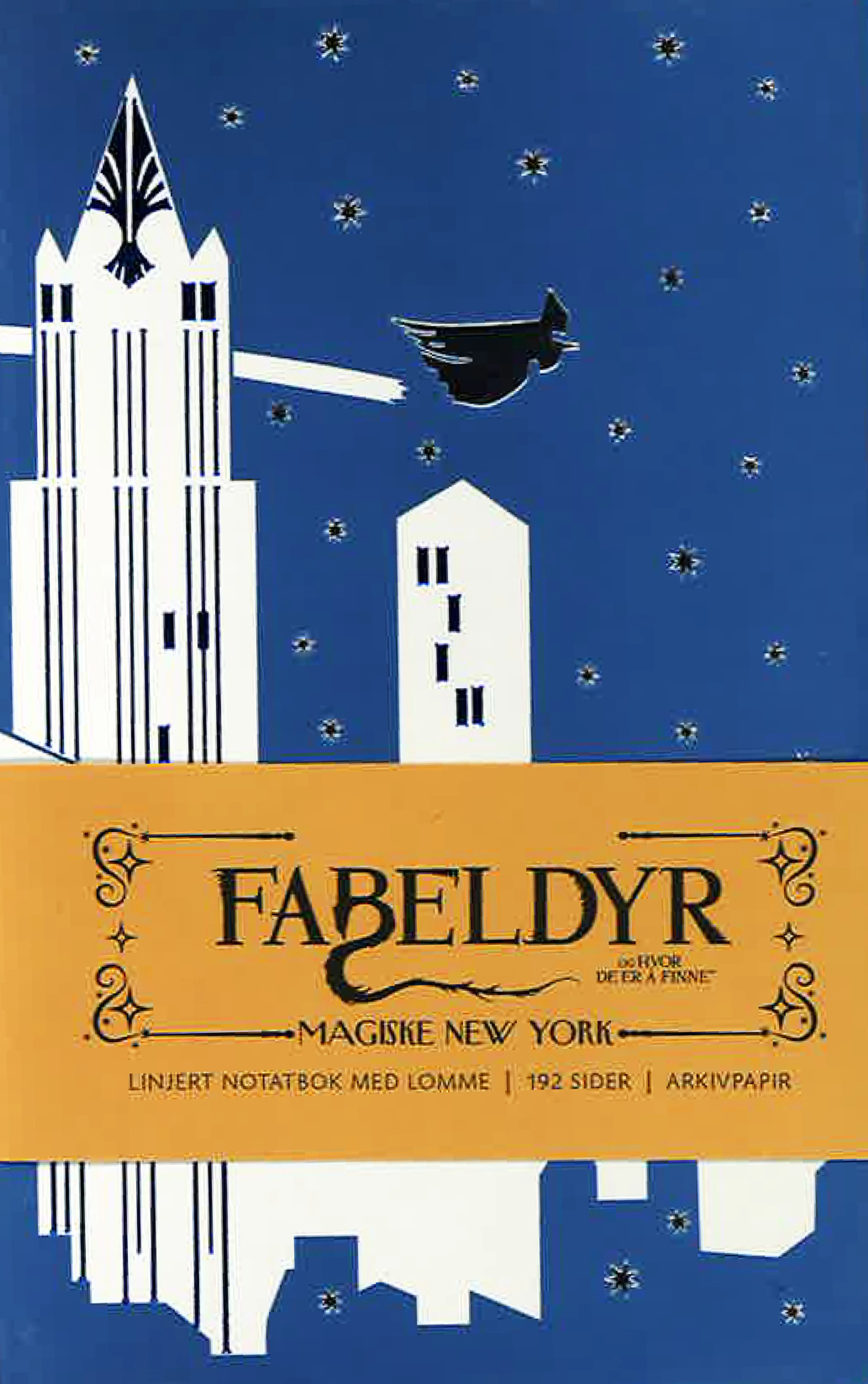 Omslag Fabeldyr og hvor de er å finne: Magiske New York linjert notatbok (Innbundet)