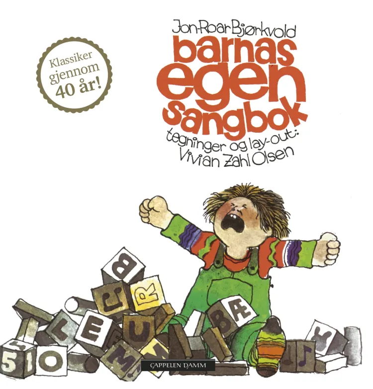 Omslag Barnas egen sangbok av Jon-Roar Bjørkvold (Innbundet)