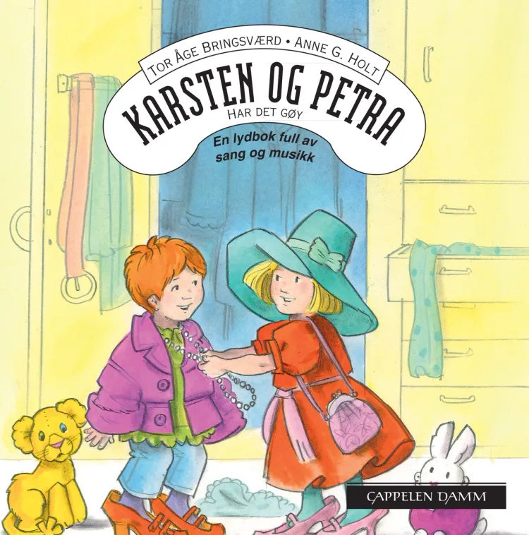 Omslag Karsten og Petra har det gøy av Tor Åge Bringsværd (Lydbok)