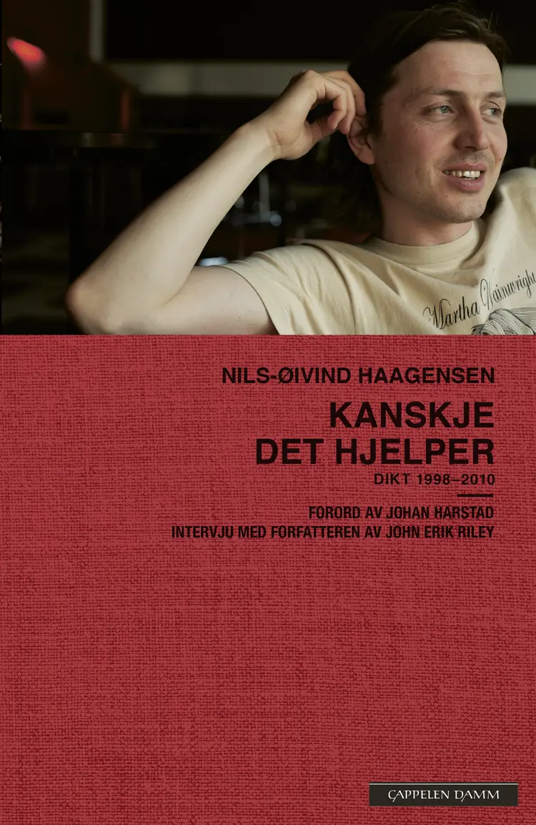 Omslag Kanskje det hjelper av Nils-Øivind Haagensen (Innbundet)