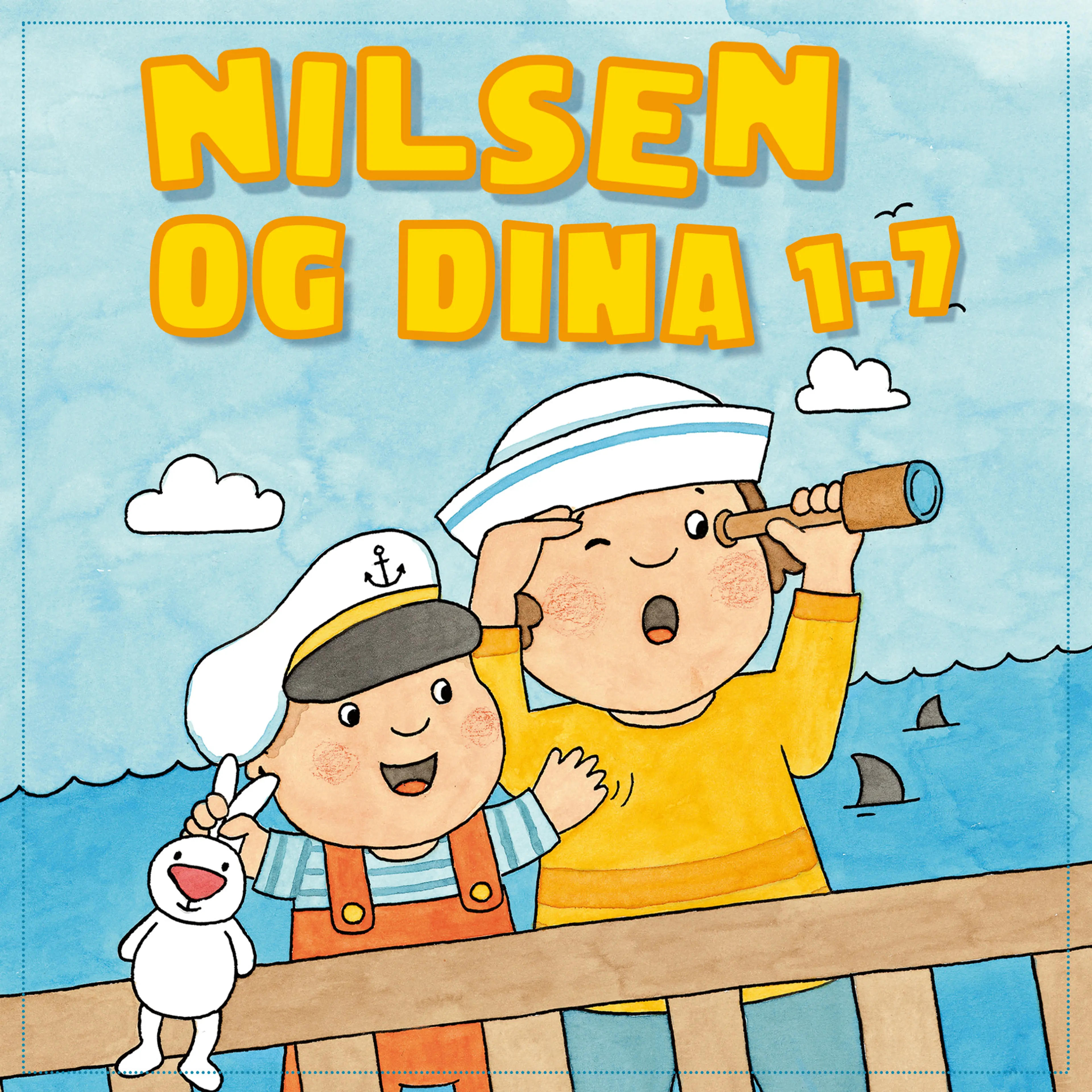 Omslag Nilsen og Dina av Bodil Vidnes-Kopperud (Lydbok)