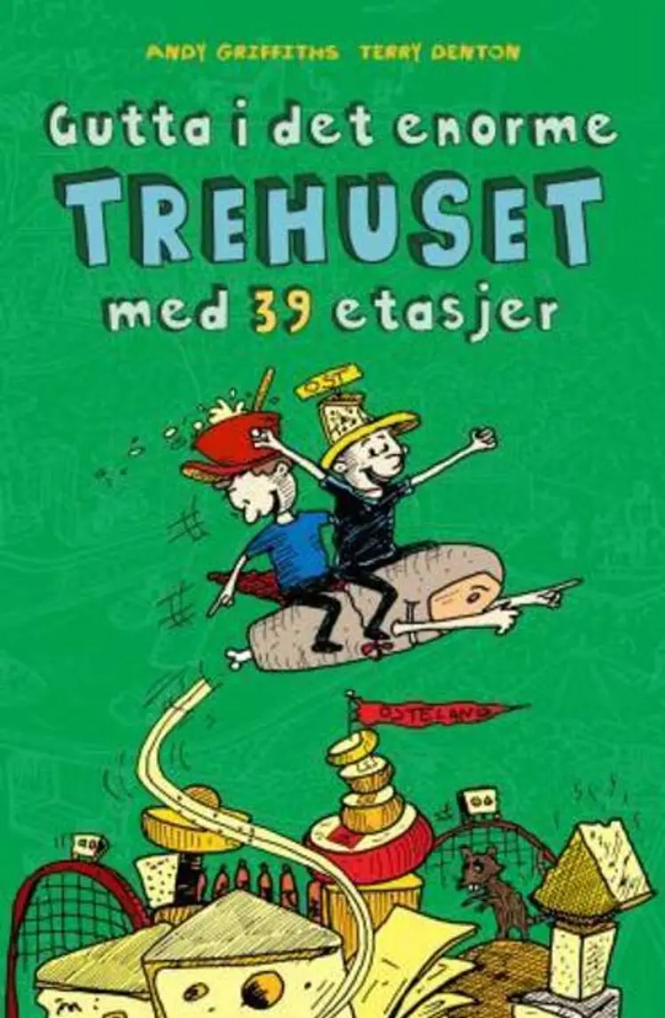 Omslag Gutta i det enorme trehuset med 39 etasjer av Andy Griffiths (Innbundet)