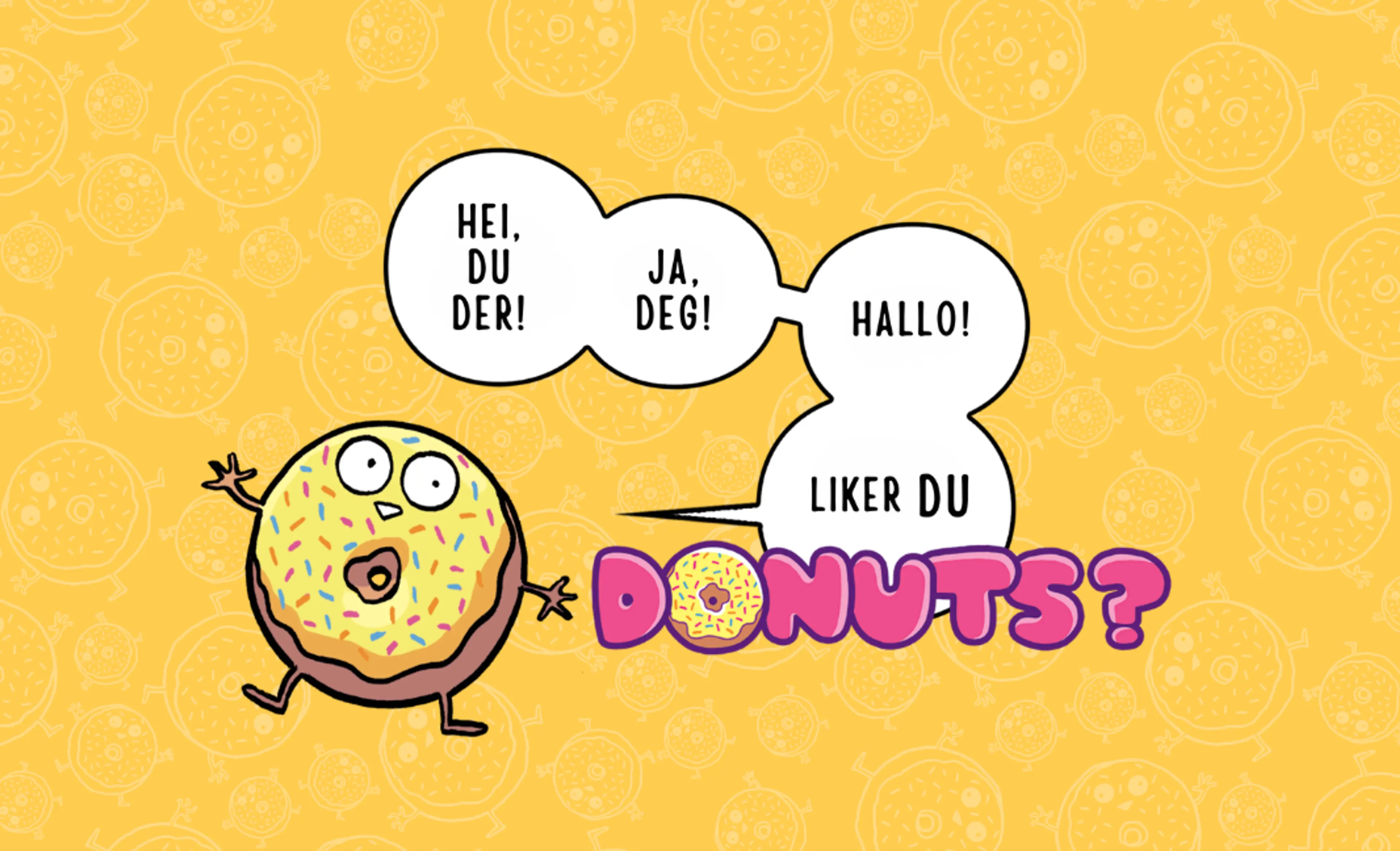Illustrasjon fra Helt donuts