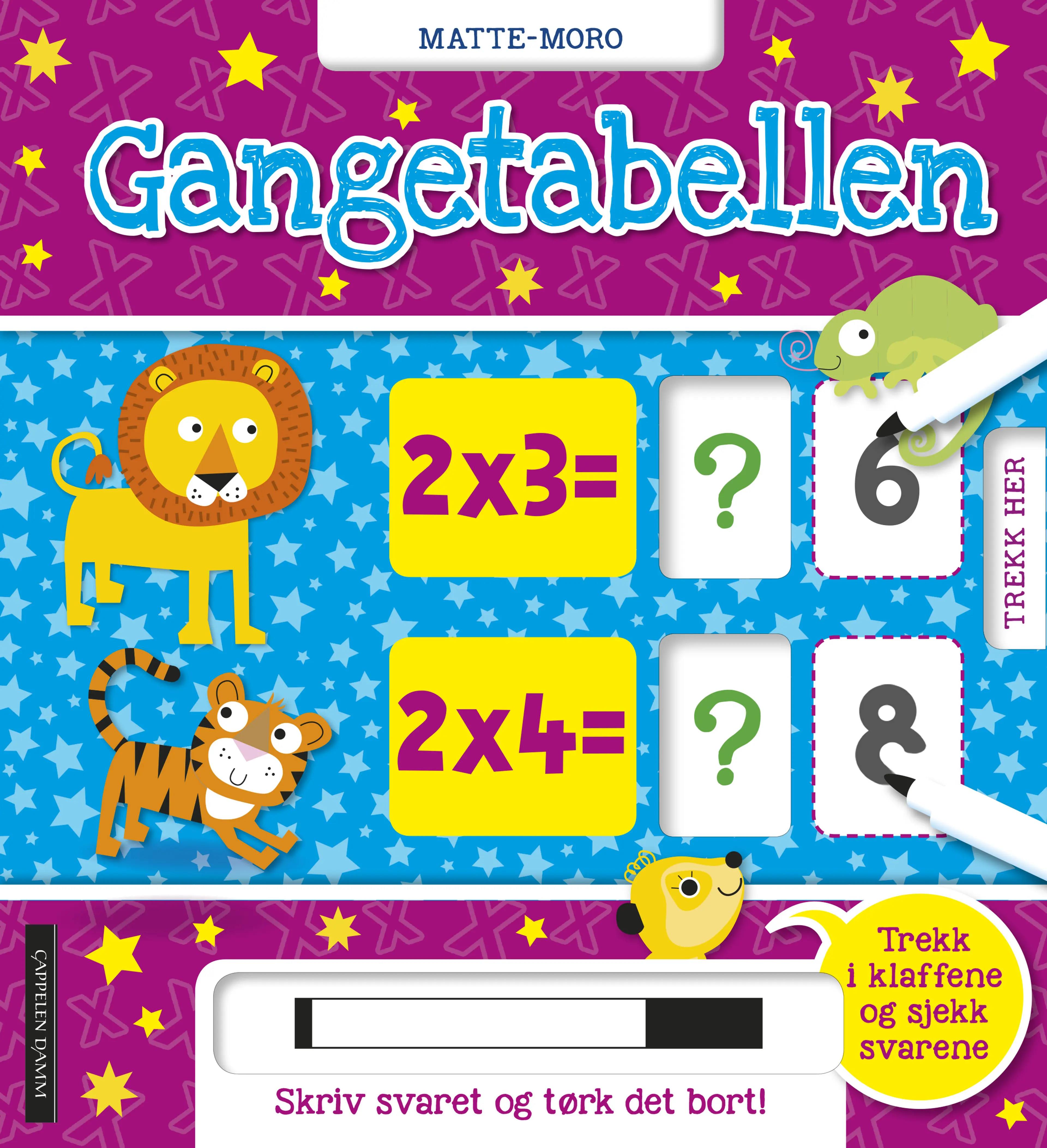 Omslag Gangetabellen - trekk i klaffene og sjekk svarene (Innbundet)