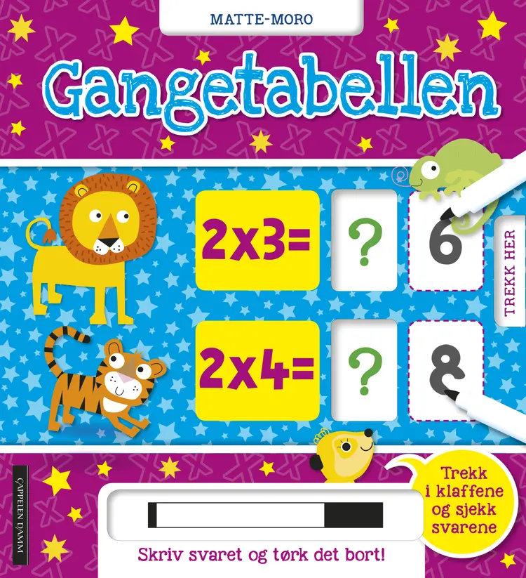 Omslag Gangetabellen - trekk i klaffene og sjekk svarene (Innbundet)