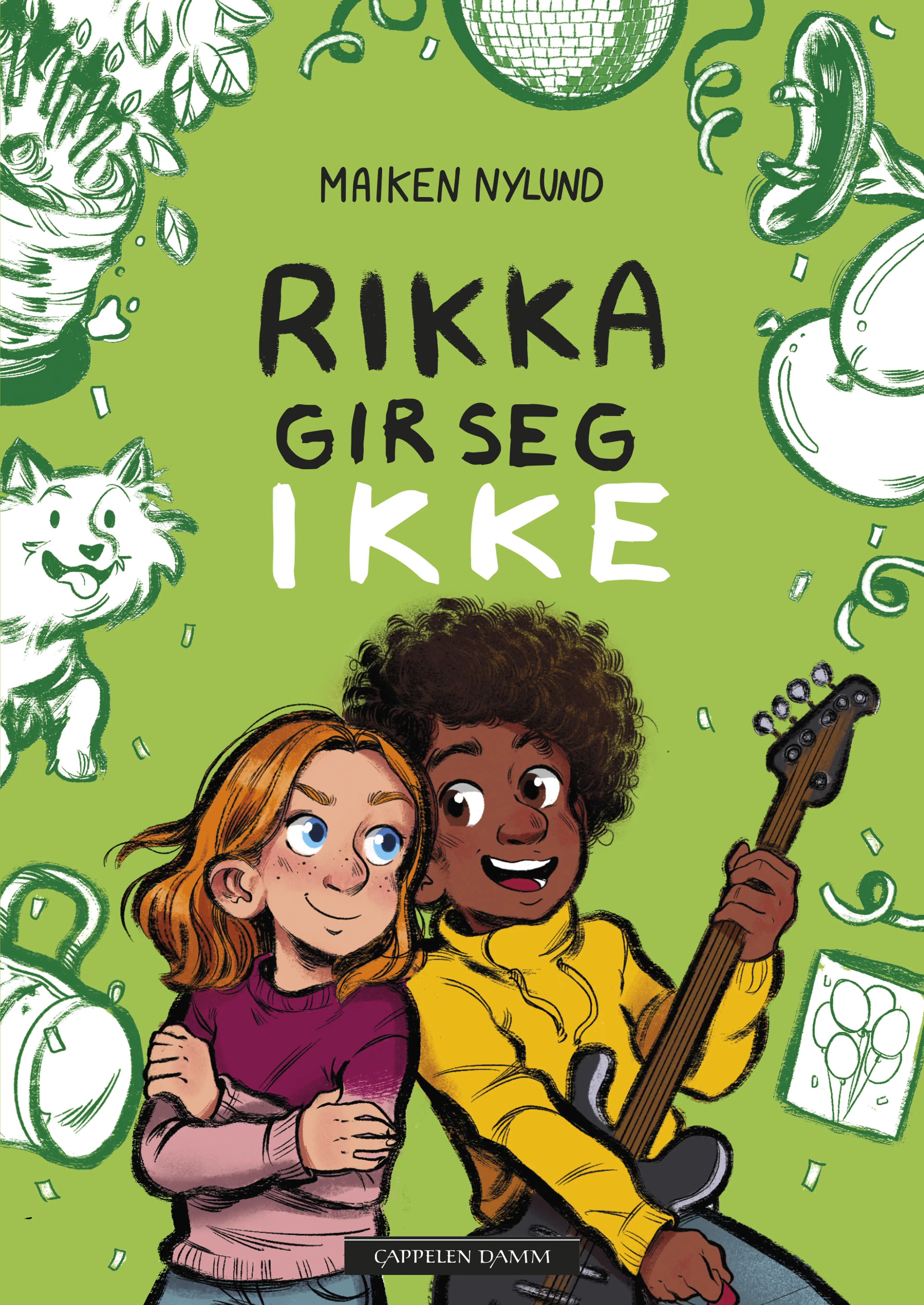 Omslag Rikka gir seg ikke av Maiken Nylund (Innbundet)