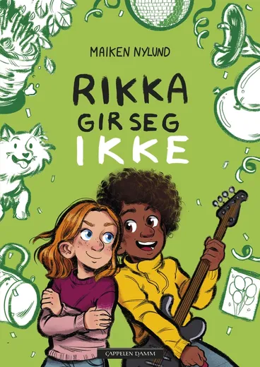 Omslag Rikka gir seg ikke av Maiken Nylund (Innbundet)