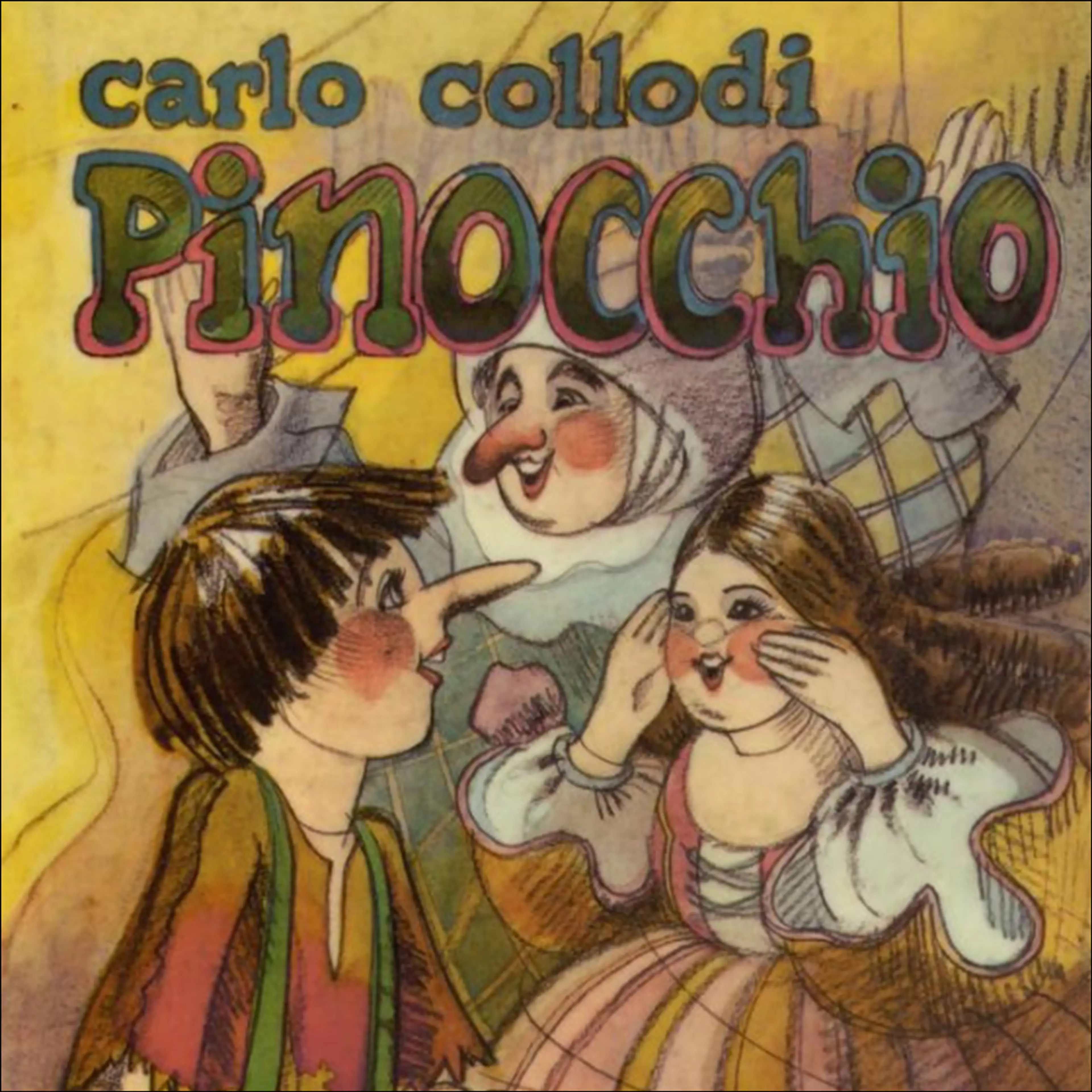 Omslag Pinocchio av Carlo Collodi (Lydbok)