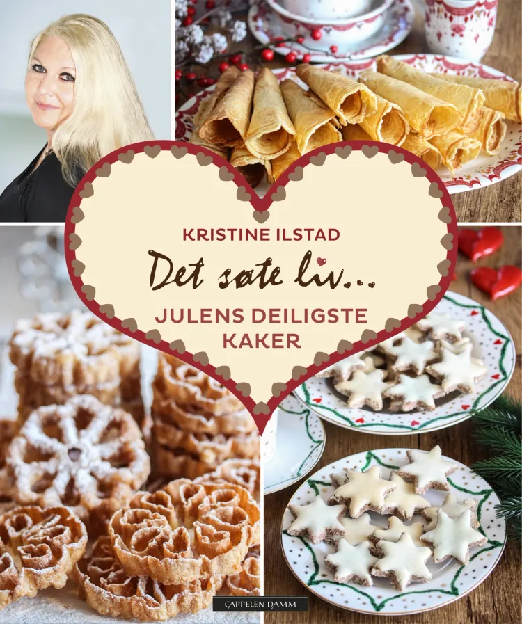 Omslag Det søte liv - Julens deiligste kaker av Kristine Ilstad (Innbundet)