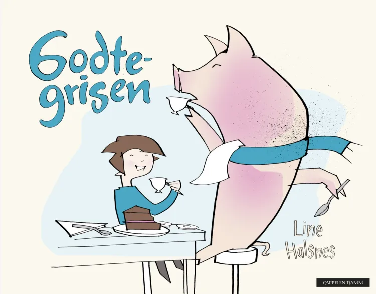 Omslag Godtegrisen av Line Halsnes (Innbundet)
