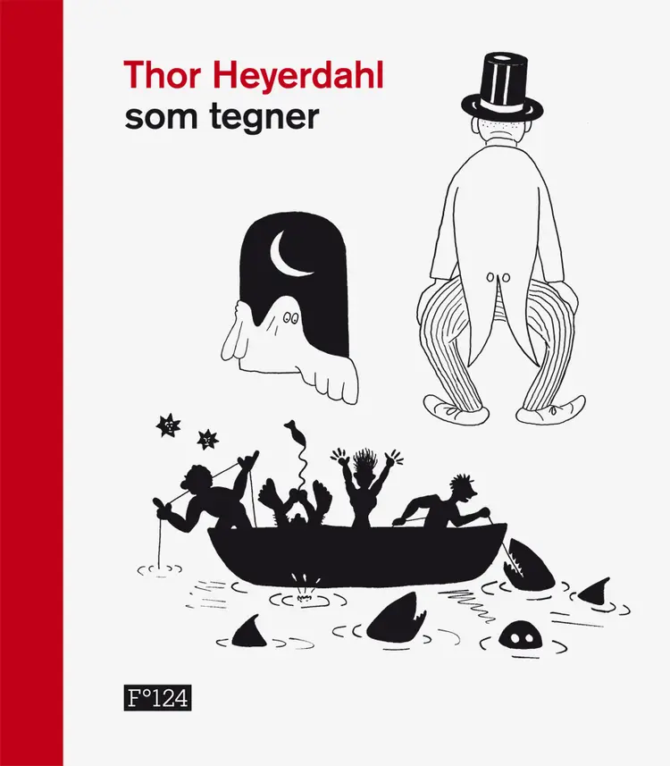 Omslag Thor Heyerdahl som tegner (Innbundet)