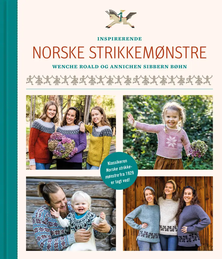 Omslag Inspirerende norske strikkemønstre av Wenche Roald og Annichen Sibbern Bøhn (Innbundet)