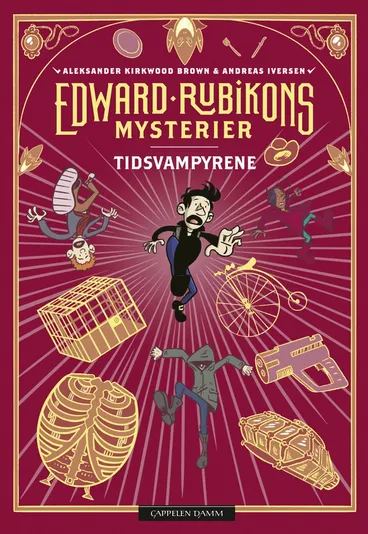 Omslag Edward Rubikons mysterier: Tidsvampyrene av Aleksander Kirkwood Brown (Innbundet)