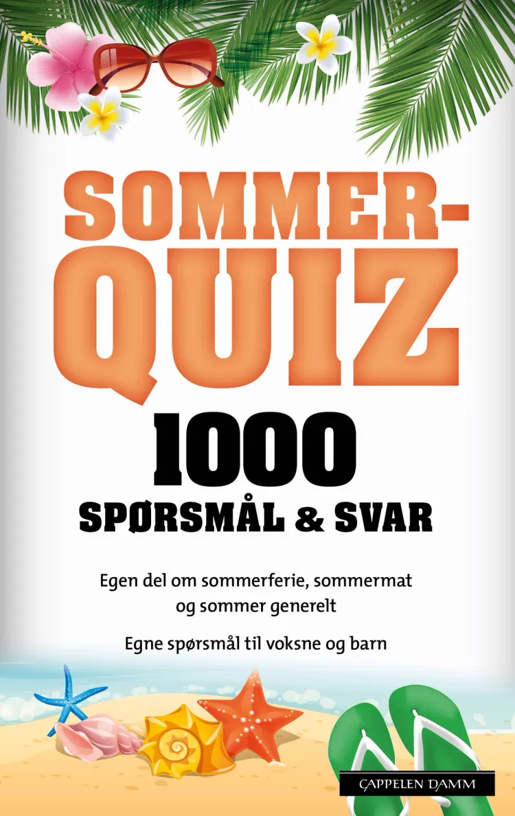 Omslag Sommerquiz 2018 av Marit O. Bromark (Heftet)