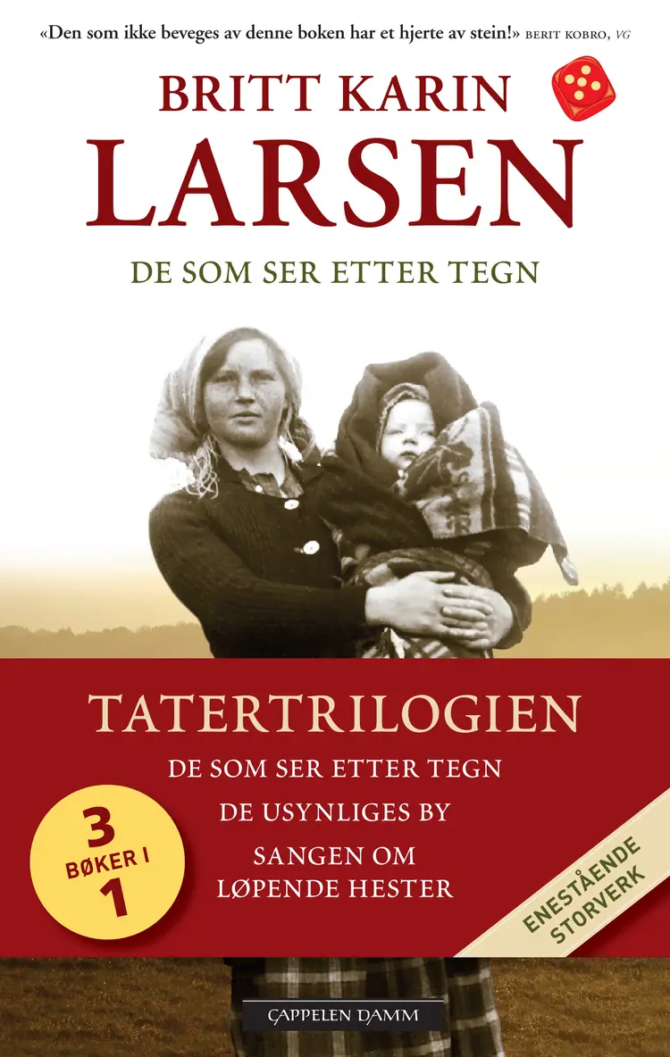 Omslag Tatertrilogien av Britt Karin Larsen (Heftet)