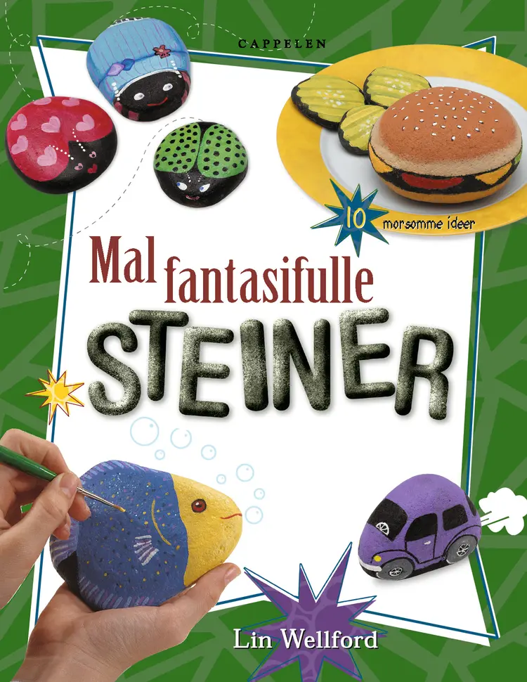 Omslag Mal fantasifulle steiner av Lin Wellford (Innbundet)