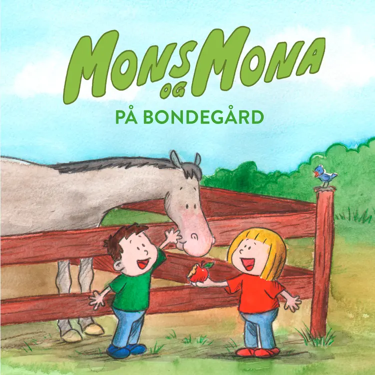 Omslag Mons og Mona på bondegården av Pål H. Christiansen og Morten N. Pedersen (Nedlastbar lydbok)