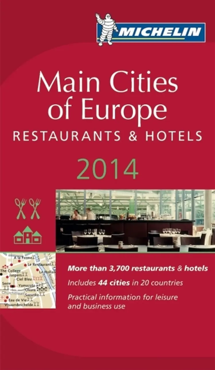 Omslag Byer i Europa 2014 (MI rød guide) av Michelin (Heftet)