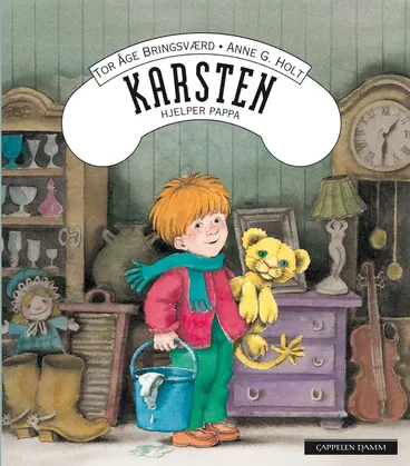 Omslag Karsten og Petra: Karsten hjelper pappa av Tor Åge Bringsværd (Ebok)