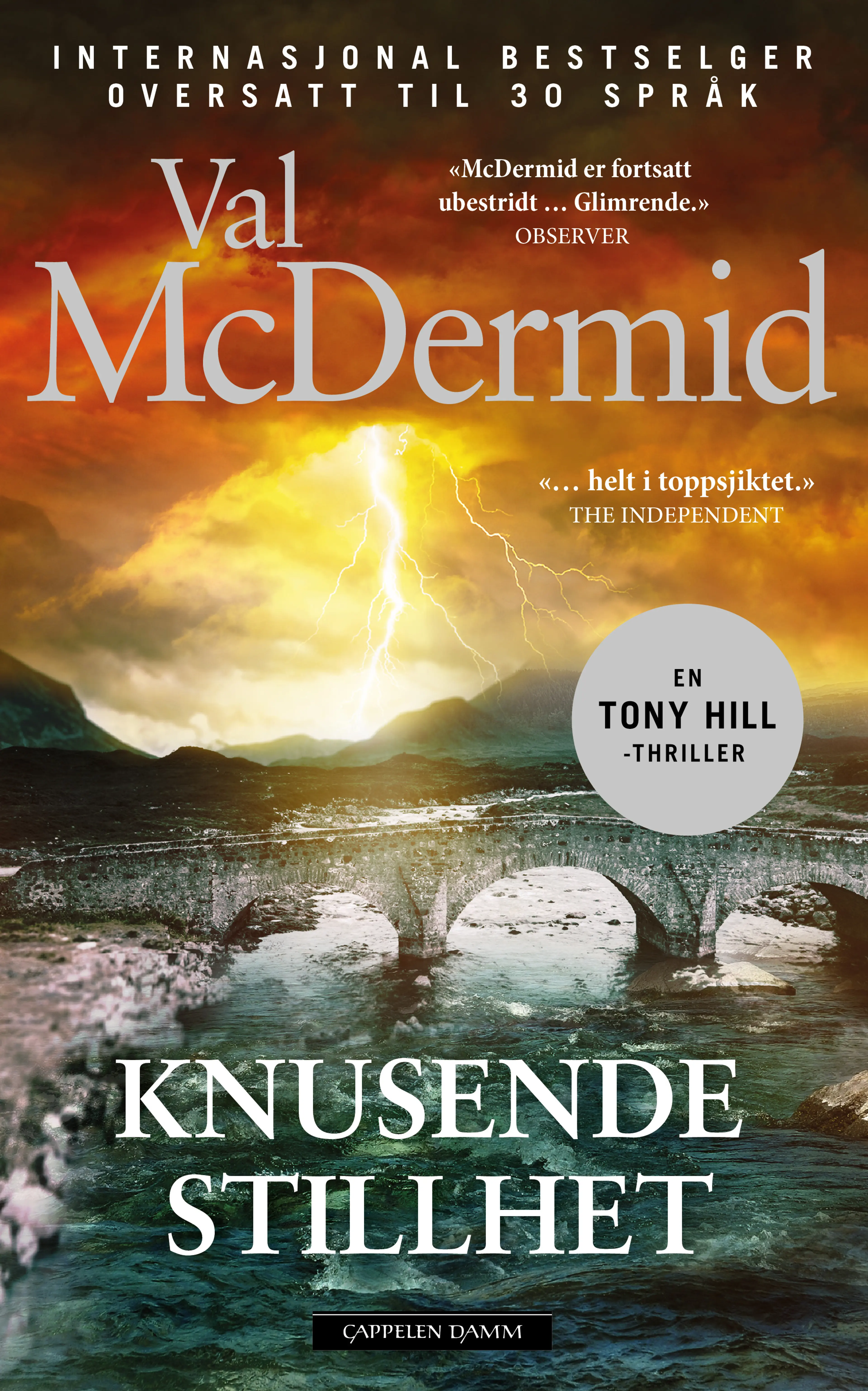 Omslag Knusende stillhet av Val McDermid (Innbundet)