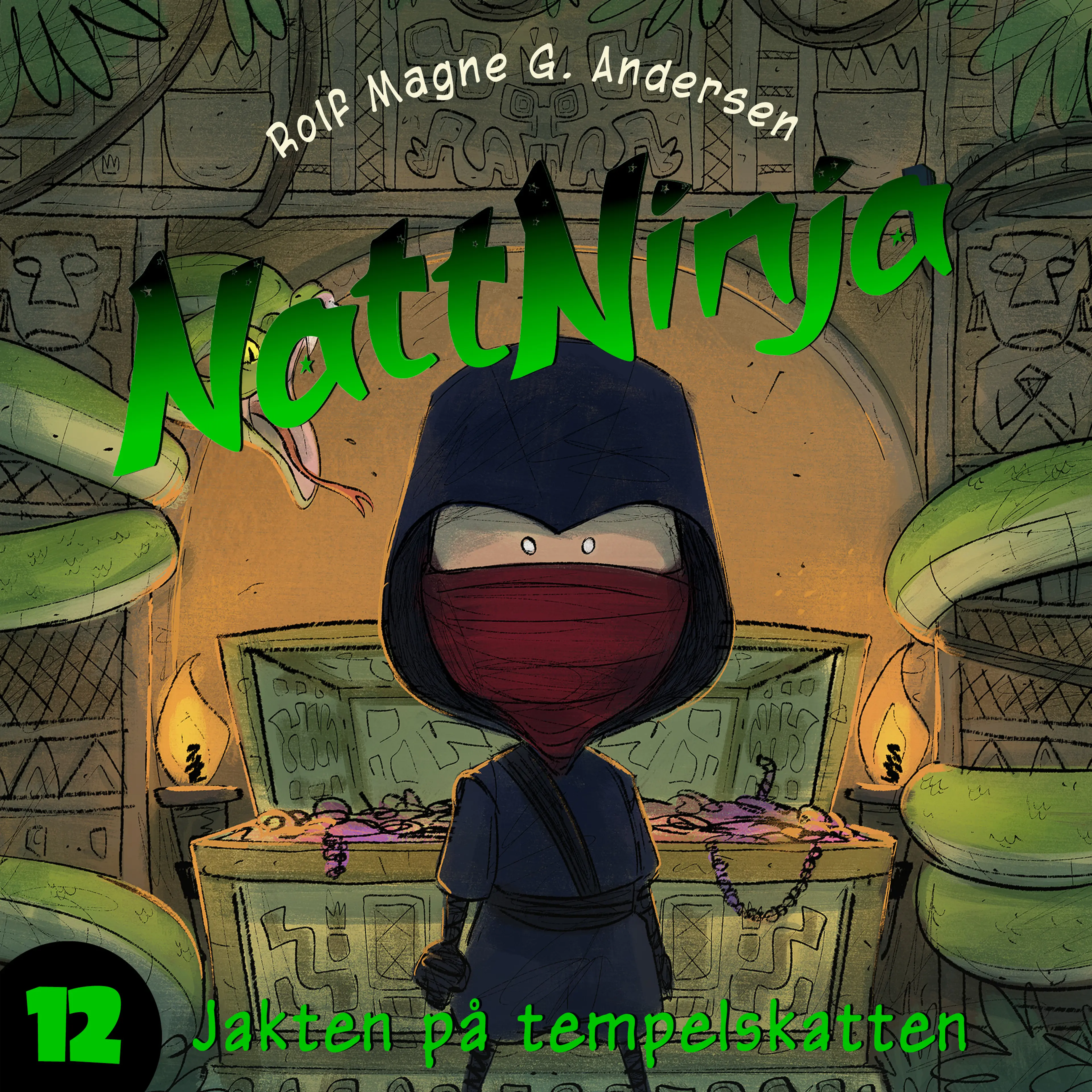 Omslag Nattninja - Jakten på tempelskatten av Rolf Magne G. Andersen (Lydbok)