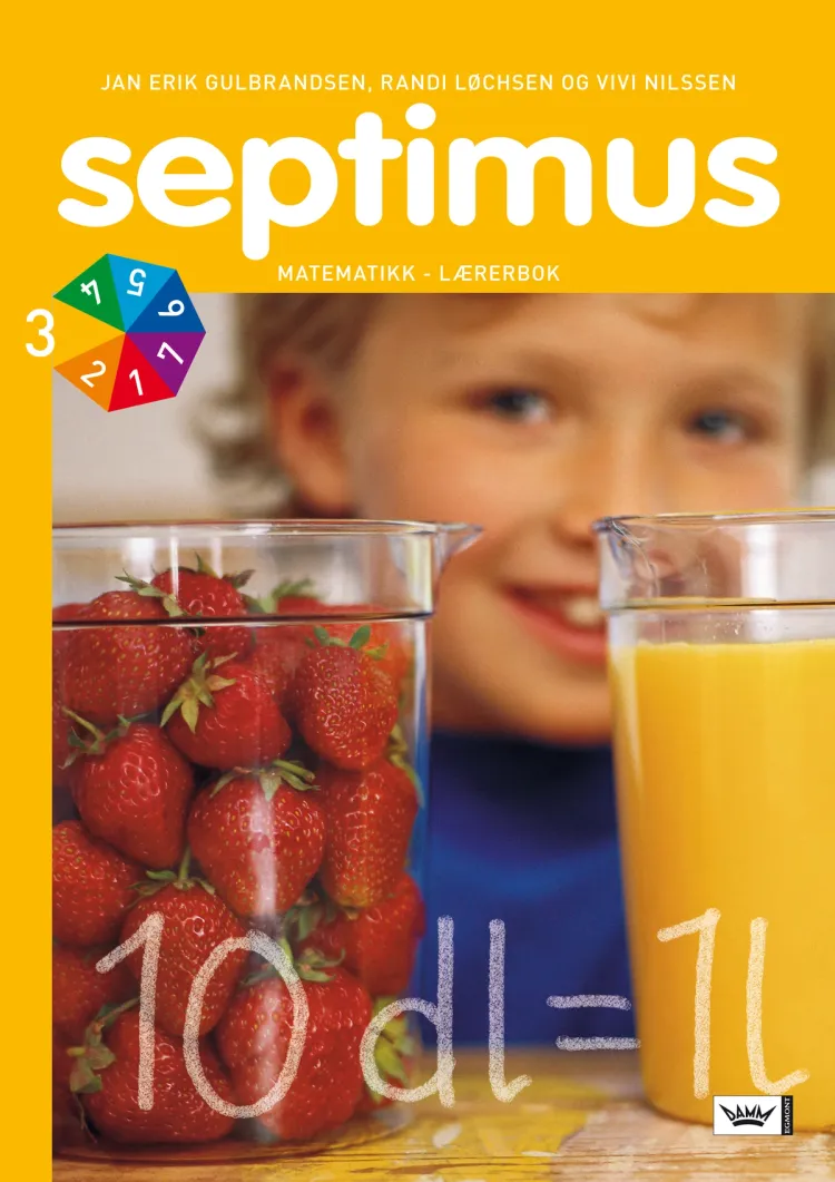 Omslag Septimus 3 Lærerbok av Jan Erik Gulbrandsen, Randi Løchsen og Vivi Nilssen (Ukjent)