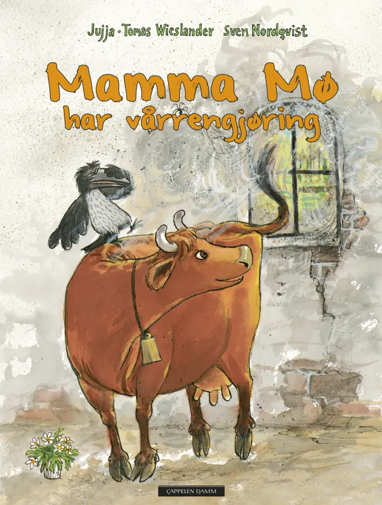 Omslag Mamma Mø har vårrengjøring av Jujja Wieslander og Tomas Wieslander (Innbundet)