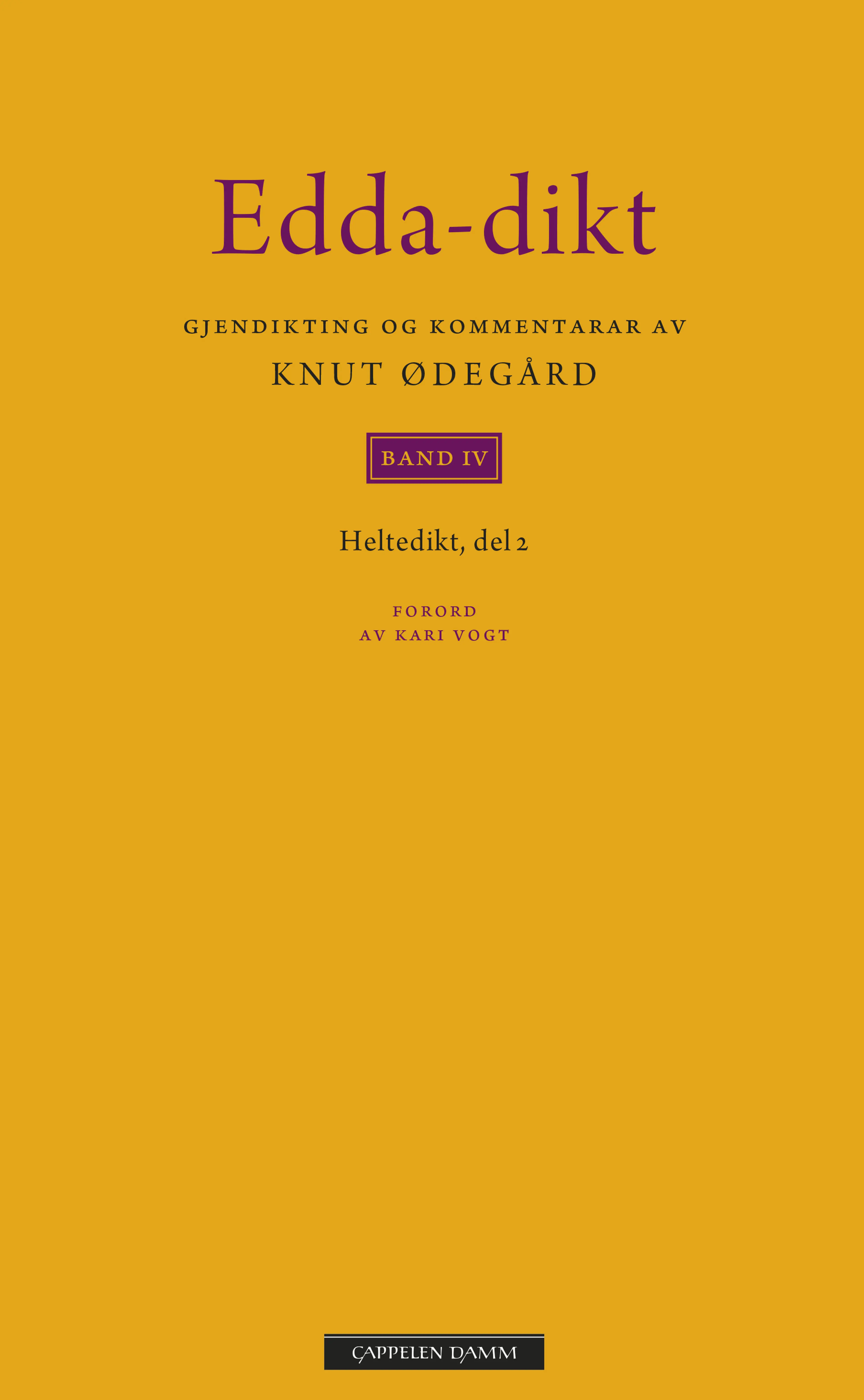 Omslag Edda-dikt Band IV av Knut Ødegård (Ebok)