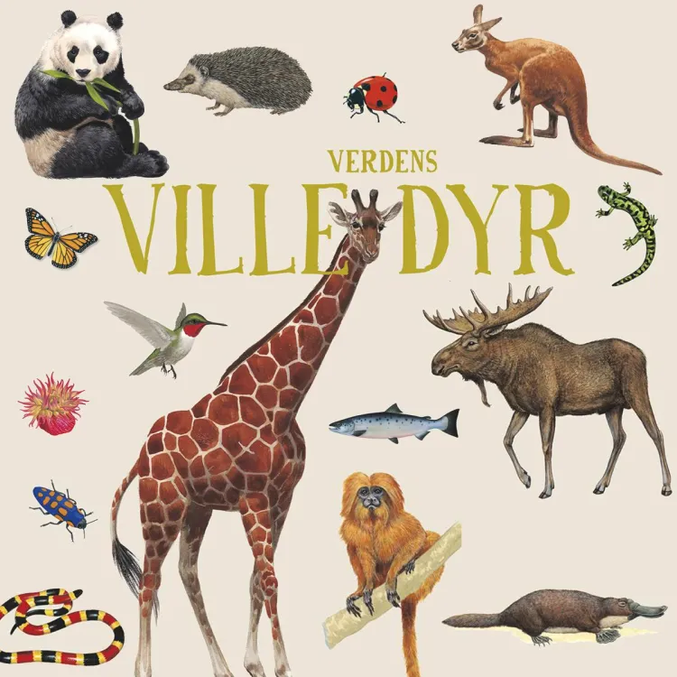 Omslag Verdens ville dyr av Camilla De la Bédoyère (Lydbok)