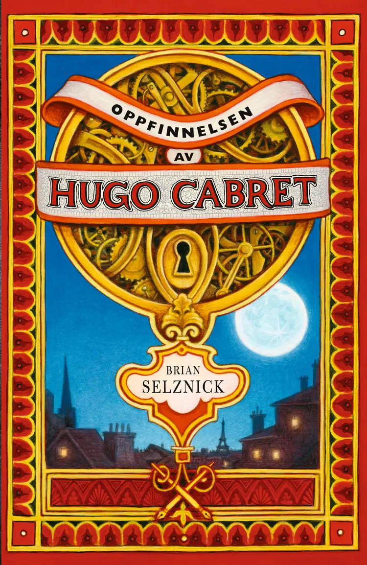 Omslag Oppfinnelsen av Hugo Cabret av Brian Selznick (Innbundet)